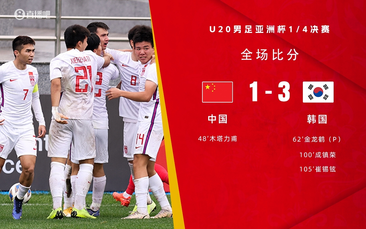 復(fù)仇！U22國足絕殺復(fù)仇韓國，2年前U20亞洲杯加時憾負無緣世青賽