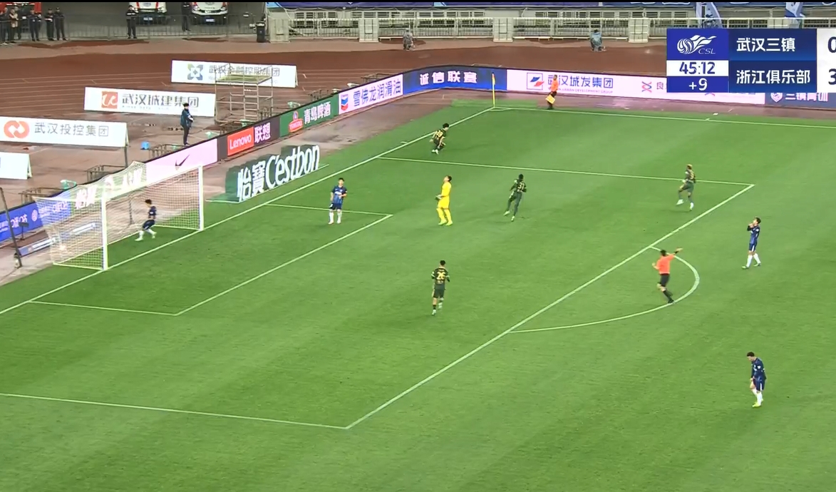 18歲王鈺棟中超處子球！三鎮(zhèn)后防白給，浙江半場4-0領(lǐng)先