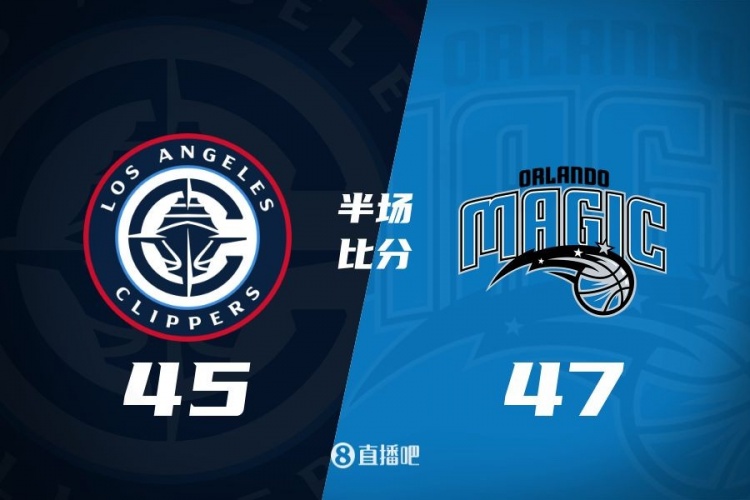 防守大戰(zhàn)！魔術(shù)16-5結(jié)束上半場47-45快船 班凱羅16分祖巴茨13+10